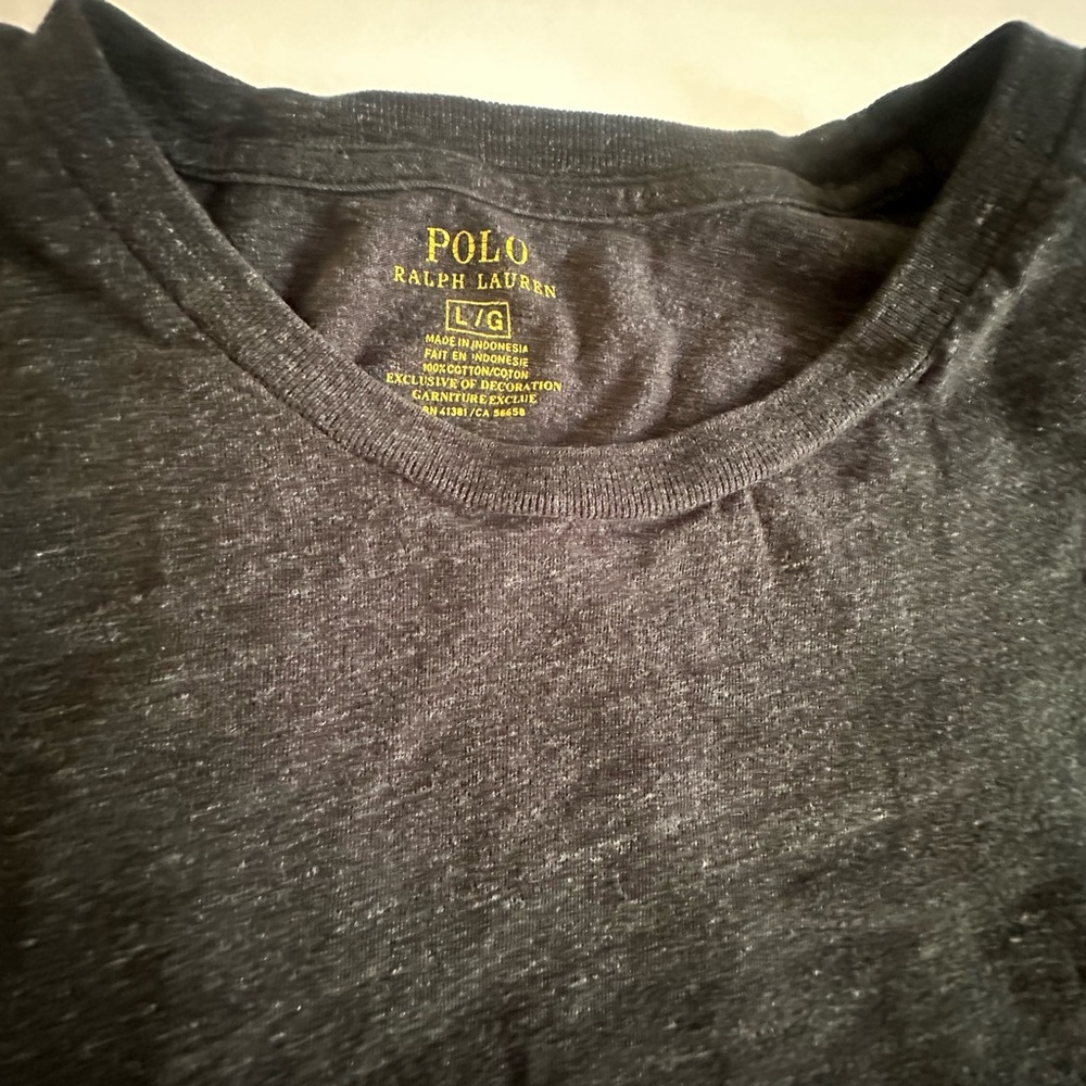 Men’s Ralph Lauren Gray Long Sleeve shirt size L - Picture 3 of 5